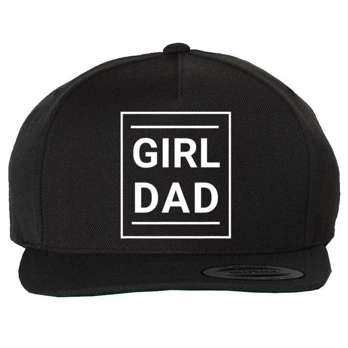 Father Of Girl Proud New Girl Dad Classic Wool Snapback Cap