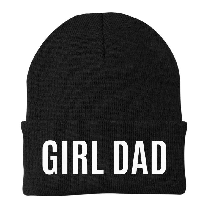 Father of girl - Proud New Girl Dad - Fathers Day Gift Knit Cap Winter Beanie