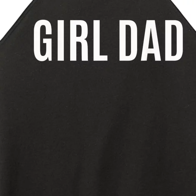 Father of girl - Proud New Girl Dad - Fathers Day Gift Women’s Perfect Tri Rocker Tank