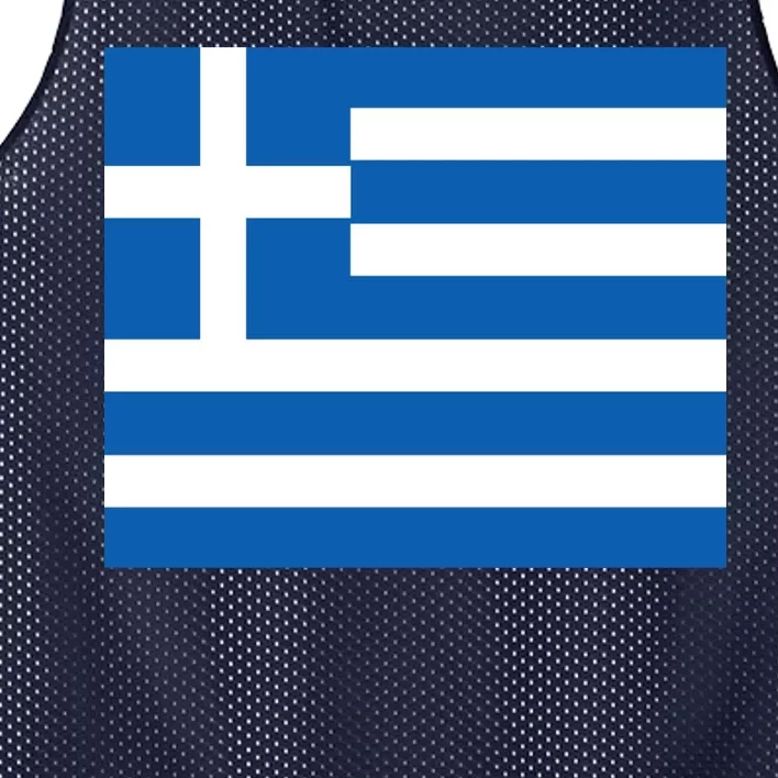 Flag of Greece Mesh Reversible Basketball Jersey Tank