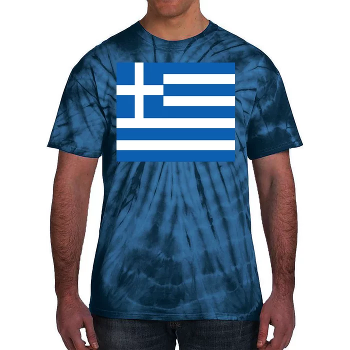 Flag of Greece Tie-Dye T-Shirt