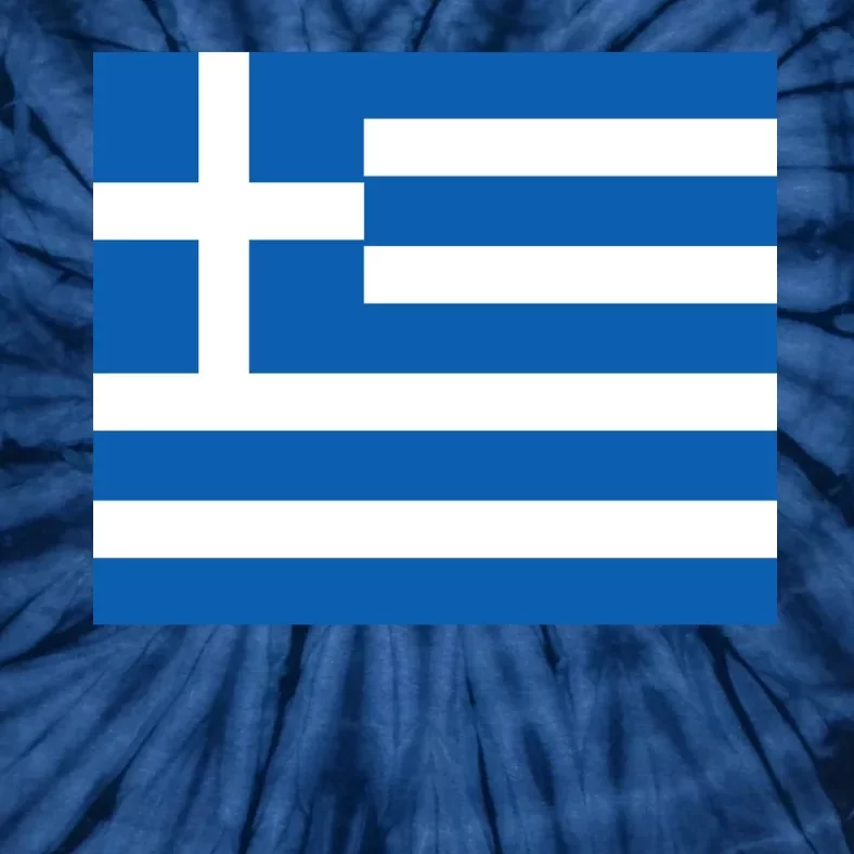 Flag of Greece Tie-Dye T-Shirt