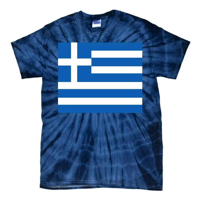 Flag of Greece Tie-Dye T-Shirt