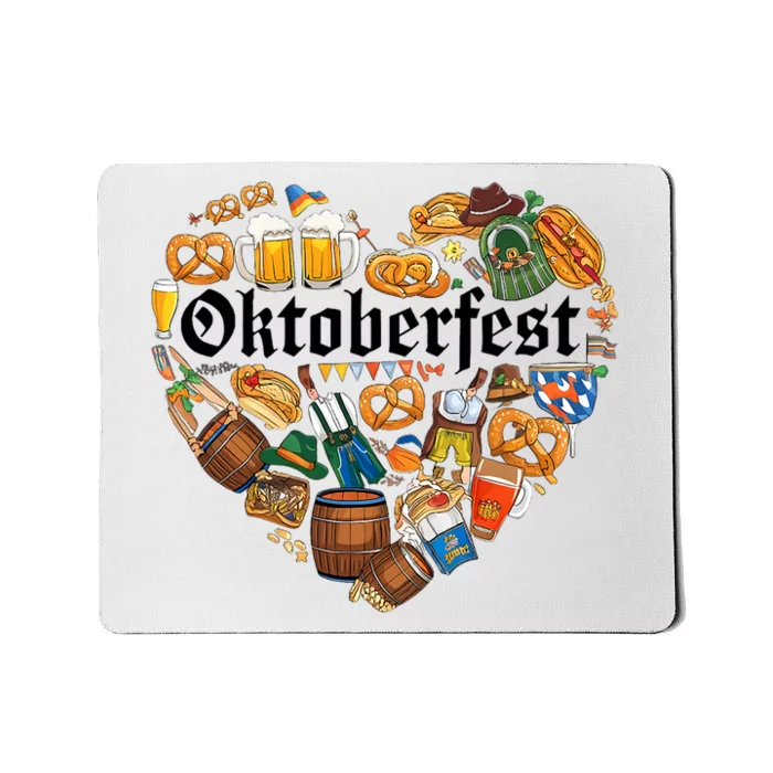 Funny Oktoberfest German Bavarian Women Beer Fest Mousepad