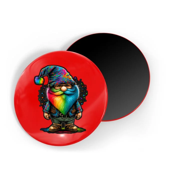 Far Out Groovy Hippie Gnome Cute Garden Gnome Magnet