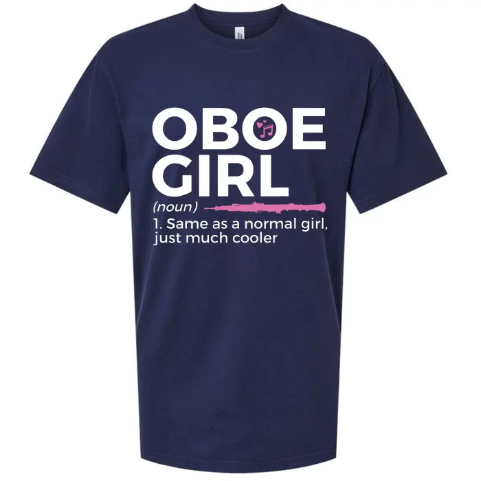 Funny Oboe Girl Definition Funny Oboe Sueded Cloud Jersey T-Shirt