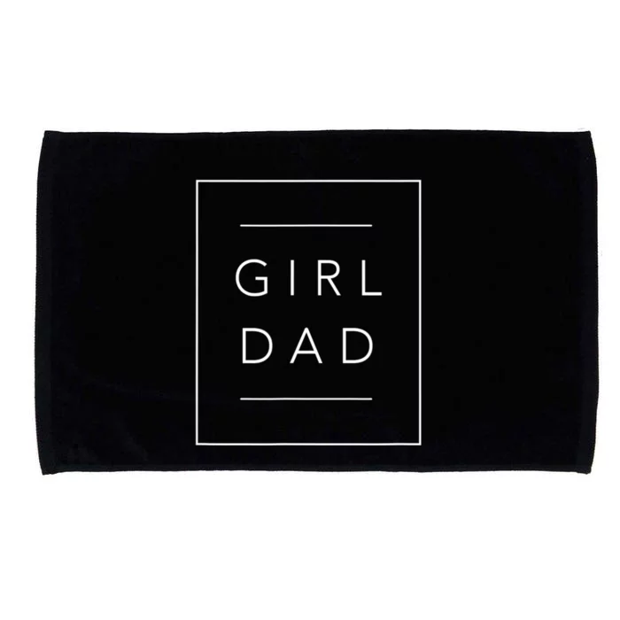 Father Of Girls Tee, Proud New Girl Dad Microfiber Hand Towel