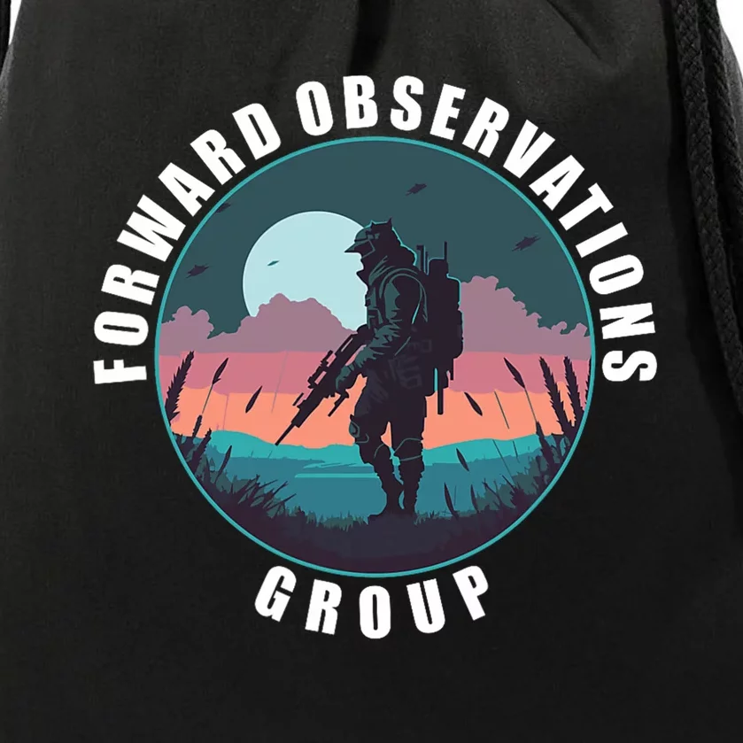 Forward Observations Group Fog Retro Scout Drawstring Bag