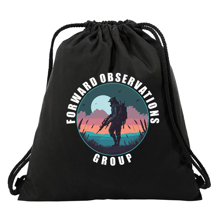 Forward Observations Group Fog Retro Scout Drawstring Bag