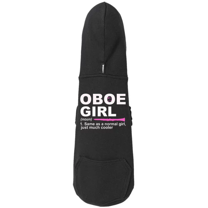 Funny Oboe Girl Definition Funny Oboe Doggie 3-End Fleece Hoodie