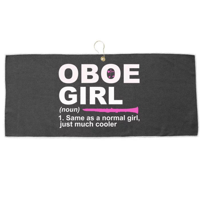 Funny Oboe Girl Definition Funny Oboe Large Microfiber Waffle Golf Towel