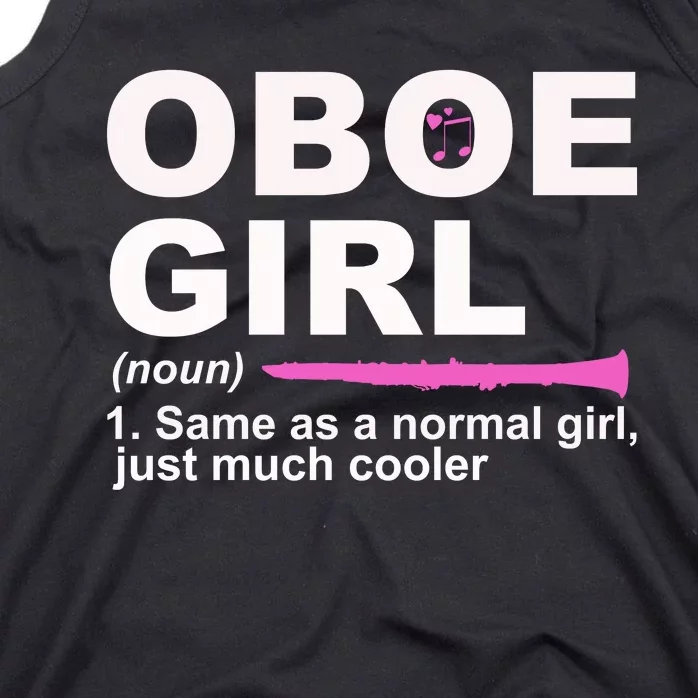 Funny Oboe Girl Definition Funny Oboe Tank Top