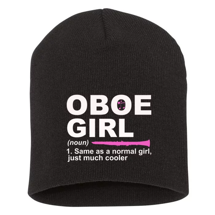 Funny Oboe Girl Definition Funny Oboe Short Acrylic Beanie