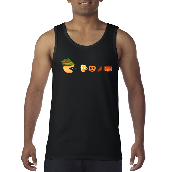 Funny Oktoberfest Gamer Beer Festival Tank Top