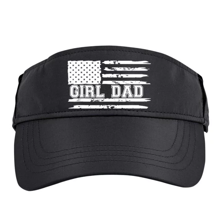 Father of Girl - Proud New Girl Dad - Fathers Day Gift Adult Drive Performance Visor