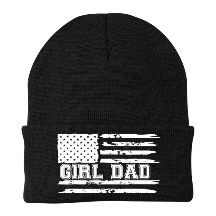 Father of Girl - Proud New Girl Dad - Fathers Day Gift Knit Cap Winter Beanie