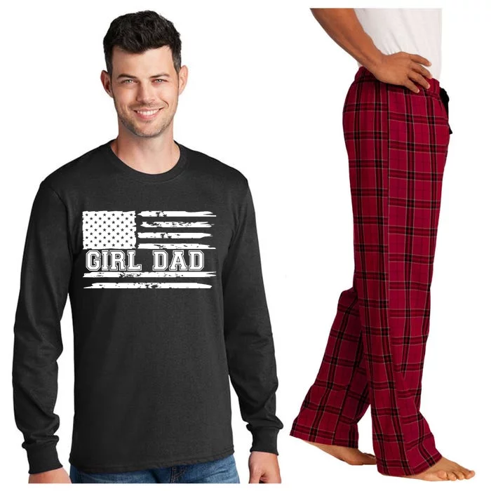 Father of Girl - Proud New Girl Dad - Fathers Day Gift Long Sleeve Pajama Set