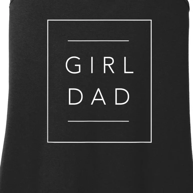 Father Of Girls Tee, Proud New Girl Dad Ladies Essential Tank