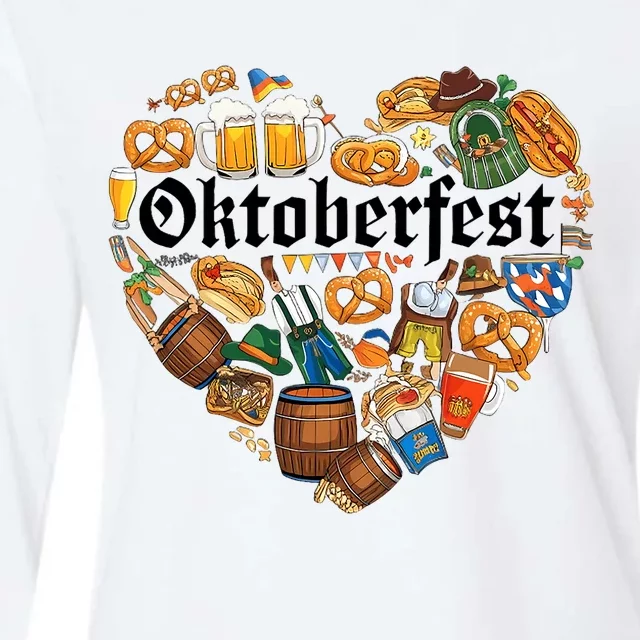 Funny Oktoberfest German Bavarian Women Beer Fest Womens Cotton Relaxed Long Sleeve T-Shirt