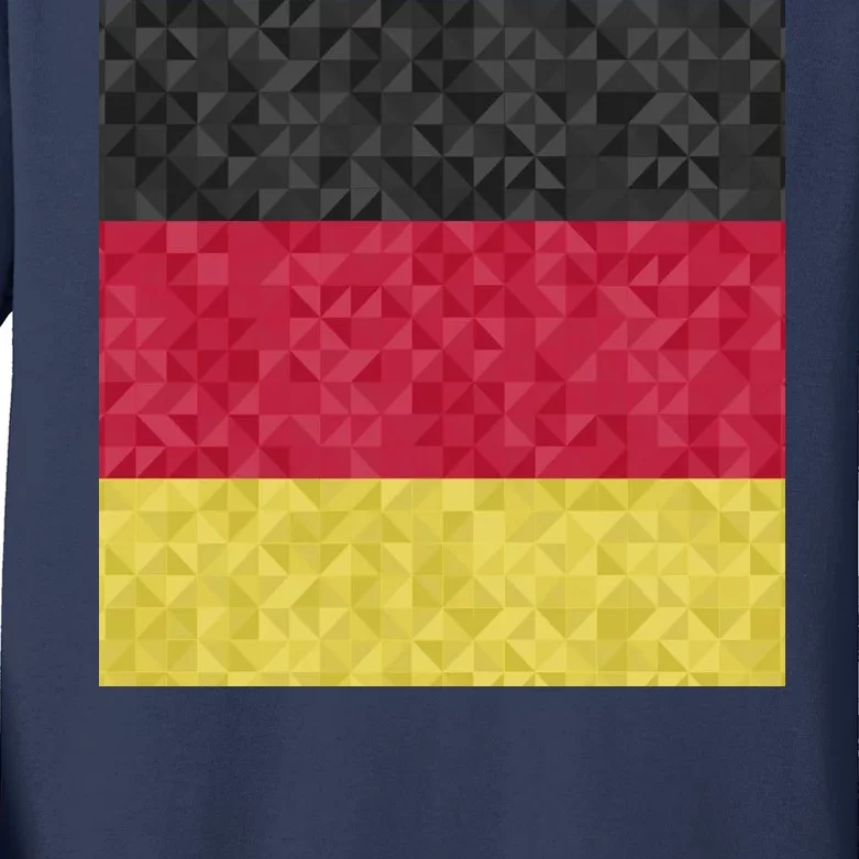 Flag Of Germany Kids Long Sleeve Shirt