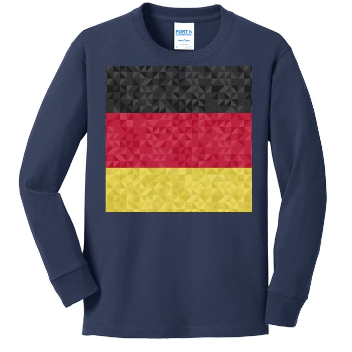 Flag Of Germany Kids Long Sleeve Shirt