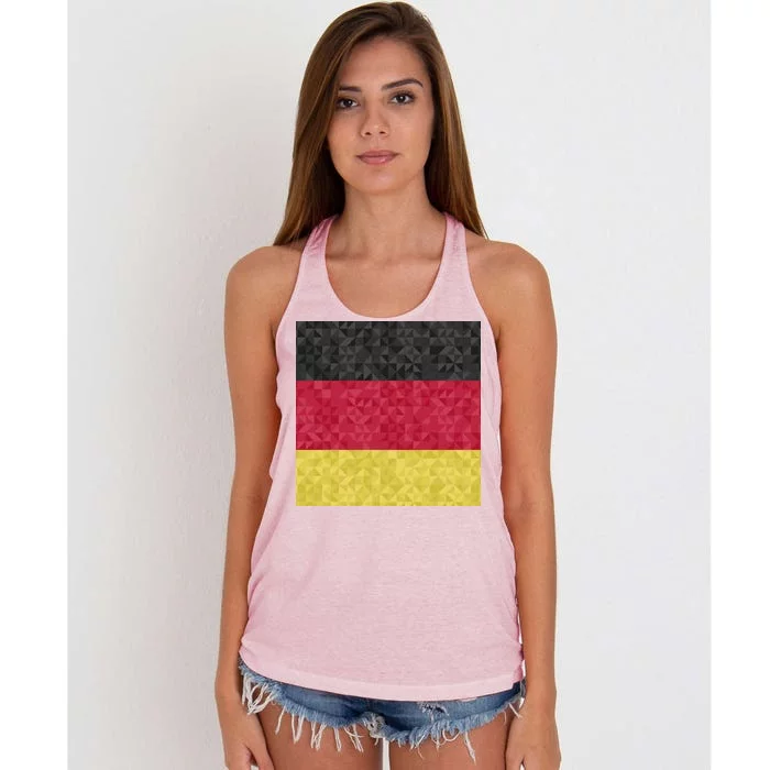 Flag Of Germany Women's Knotted Racerback Tank