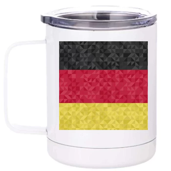 Flag Of Germany Front & Back 12oz Stainless Steel Tumbler Cup