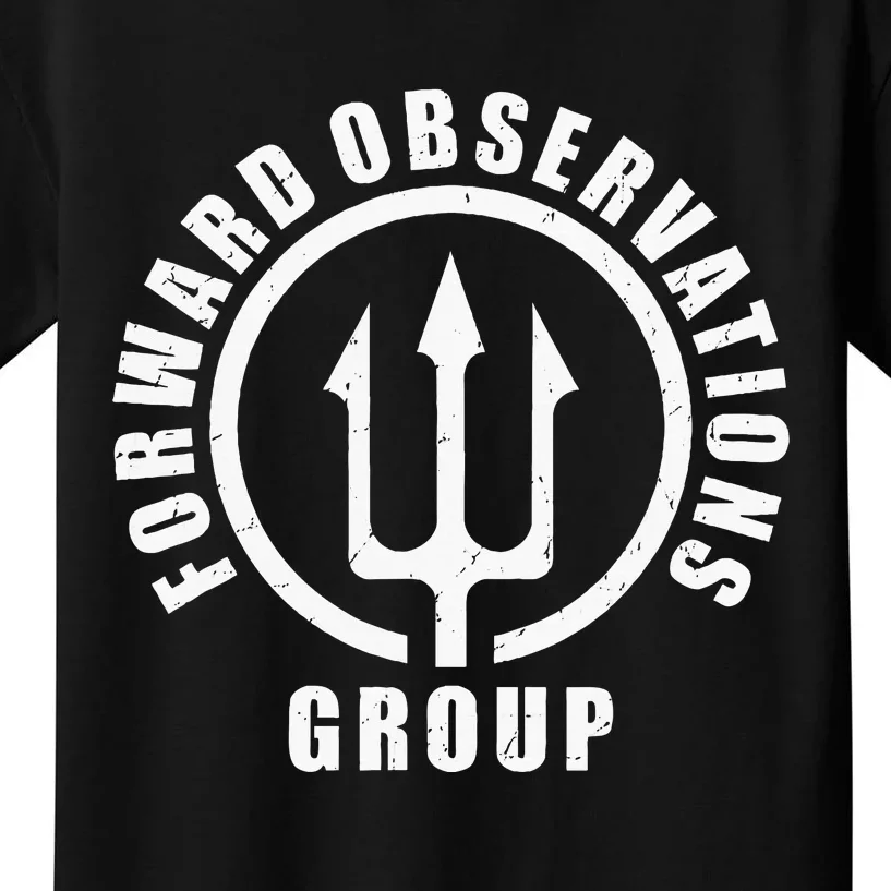 Forward Observations Group. Fog Trident Spear Kids T-Shirt