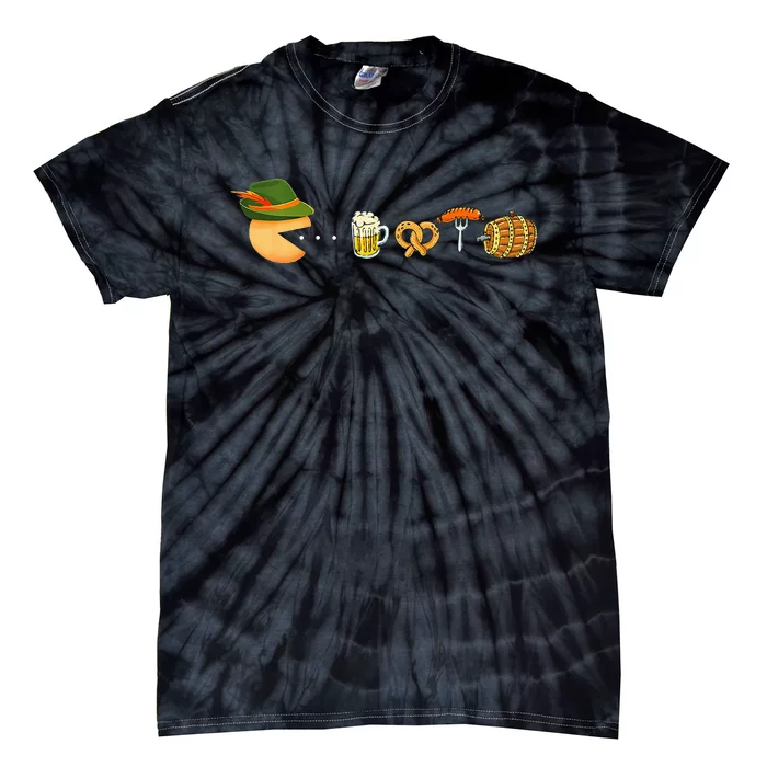 Funny Oktoberfest Gamer Beer Festival Tie-Dye T-Shirt