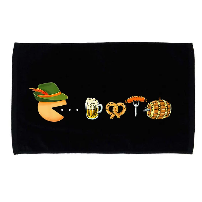 Funny Oktoberfest Gamer Beer Festival Microfiber Hand Towel