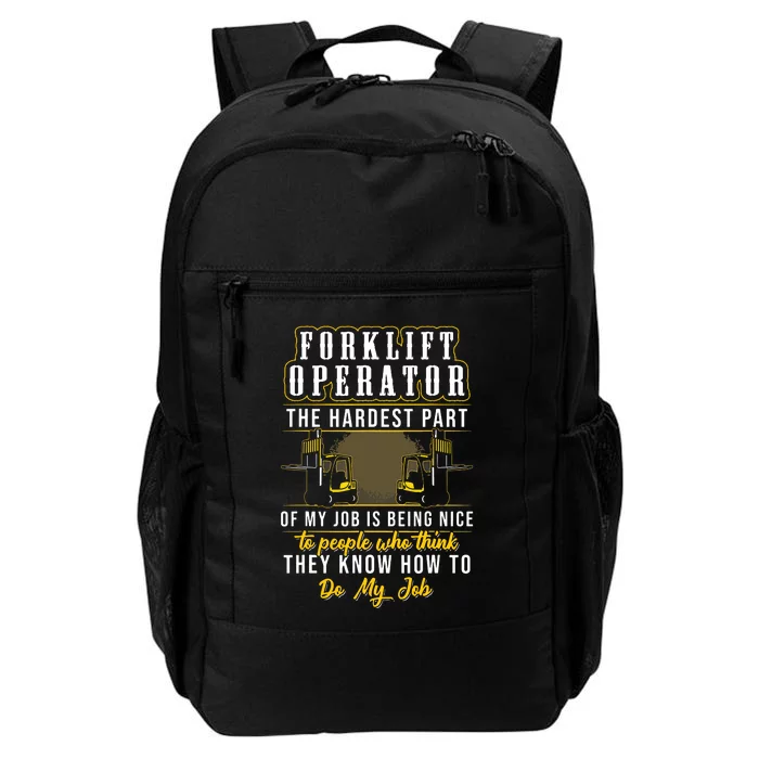 Forklift Operator Get Out Of My Way Forklift Driver Daily Commute Backpack