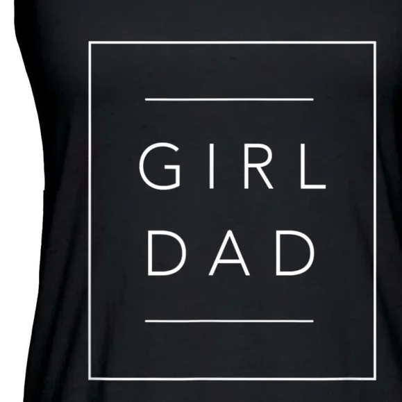 Father Of Girls , Proud New Girl Dad Ladies Essential Flowy Tank