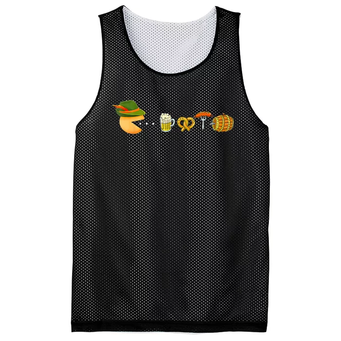 Funny Oktoberfest Gamer Beer Festival Mesh Reversible Basketball Jersey Tank