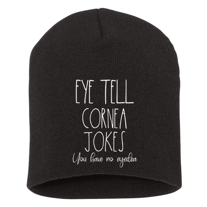 Funny Optometrist Gifts For Eye Doctor Optician Eye Tech Short Acrylic Beanie