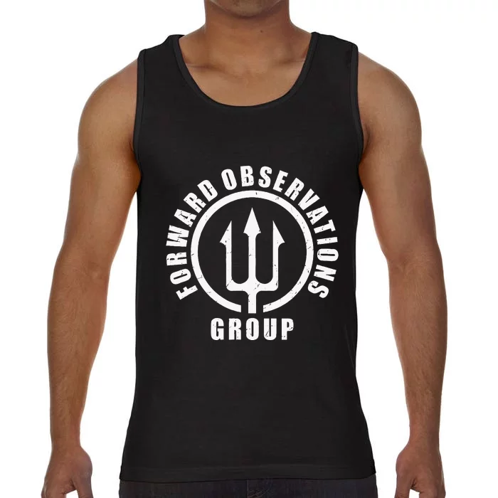 Forward Observations Group. Fog Trident Spear Comfort Colors® Tank Top