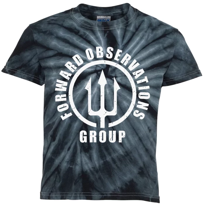 Forward Observations Group. Fog Trident Spear Kids Tie-Dye T-Shirt