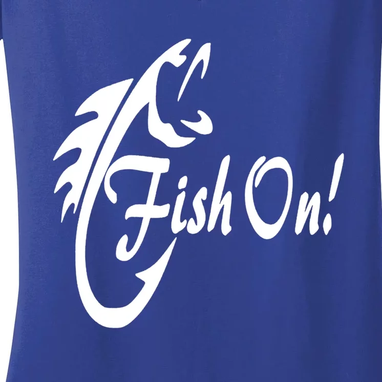 Fish On Gift Women's V-Neck T-Shirt