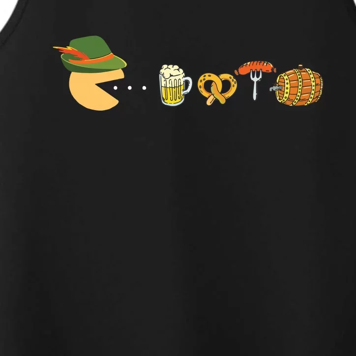 Funny Oktoberfest Gamer Beer Festival Performance Tank