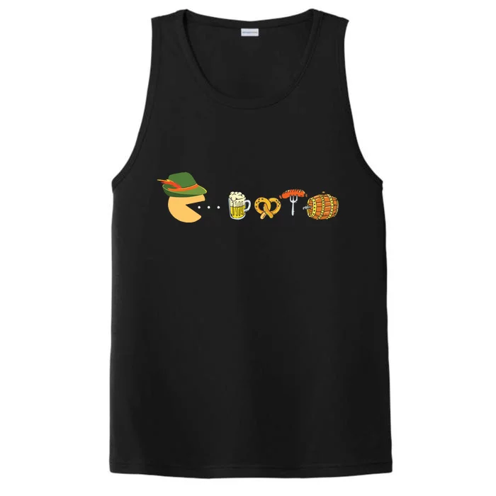 Funny Oktoberfest Gamer Beer Festival Performance Tank