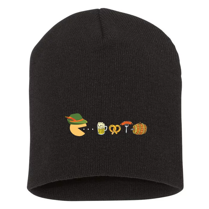 Funny Oktoberfest Gamer Beer Festival Short Acrylic Beanie