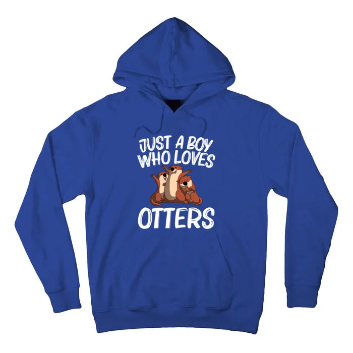 Funny Otter Gift For Boys Sea Otter Animal Pet Costume Gift Tall Hoodie