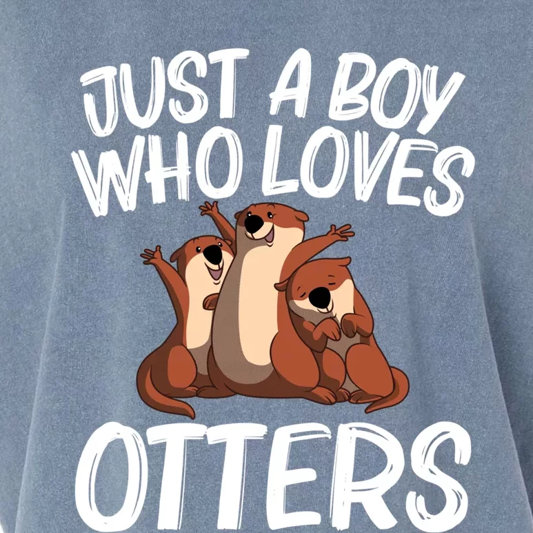 Funny Otter Gift For Boys Sea Otter Animal Pet Costume Gift Garment-Dyed Women's Muscle Tee