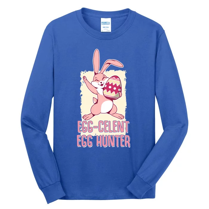 Frohe Ostern Gift Egggiftcelent Egg Hunter Funny Easter Gift Tall Long Sleeve T-Shirt