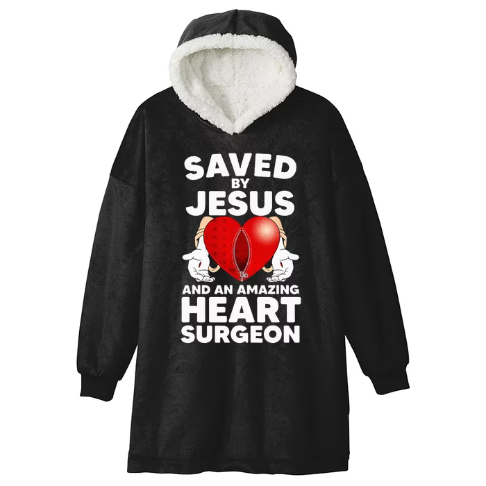 Funny Open Heart Surgery Design For Men Women Heart Patients Hooded Wearable Blanket