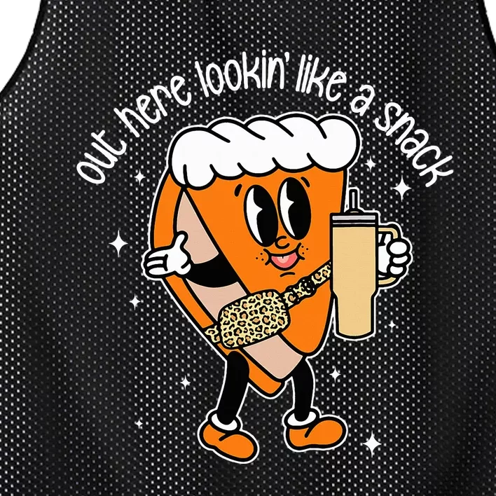 Fall Out Here Looking Like A Snack Pumpkin Spice Cute Mesh Reversible Basketball Jersey Tank