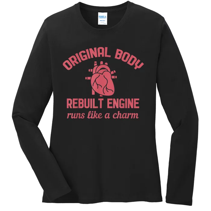 Funny Open Heart Bypass Surgery Recovery Get Well Gift Ladies Long Sleeve Shirt