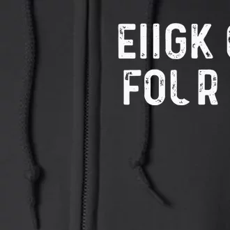 Fuck Off Hidden Message Funny Full Zip Hoodie