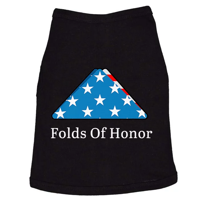 Folds of Honor fallen military first responders patriotic Doggie Tank