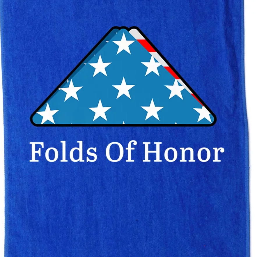 Folds Of Honor Fallen Military First Responders Patriotic Cute Gift Platinum Collection Golf Towel