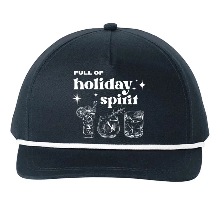 Full Of Holiday Spirit Snapback Five-Panel Rope Hat